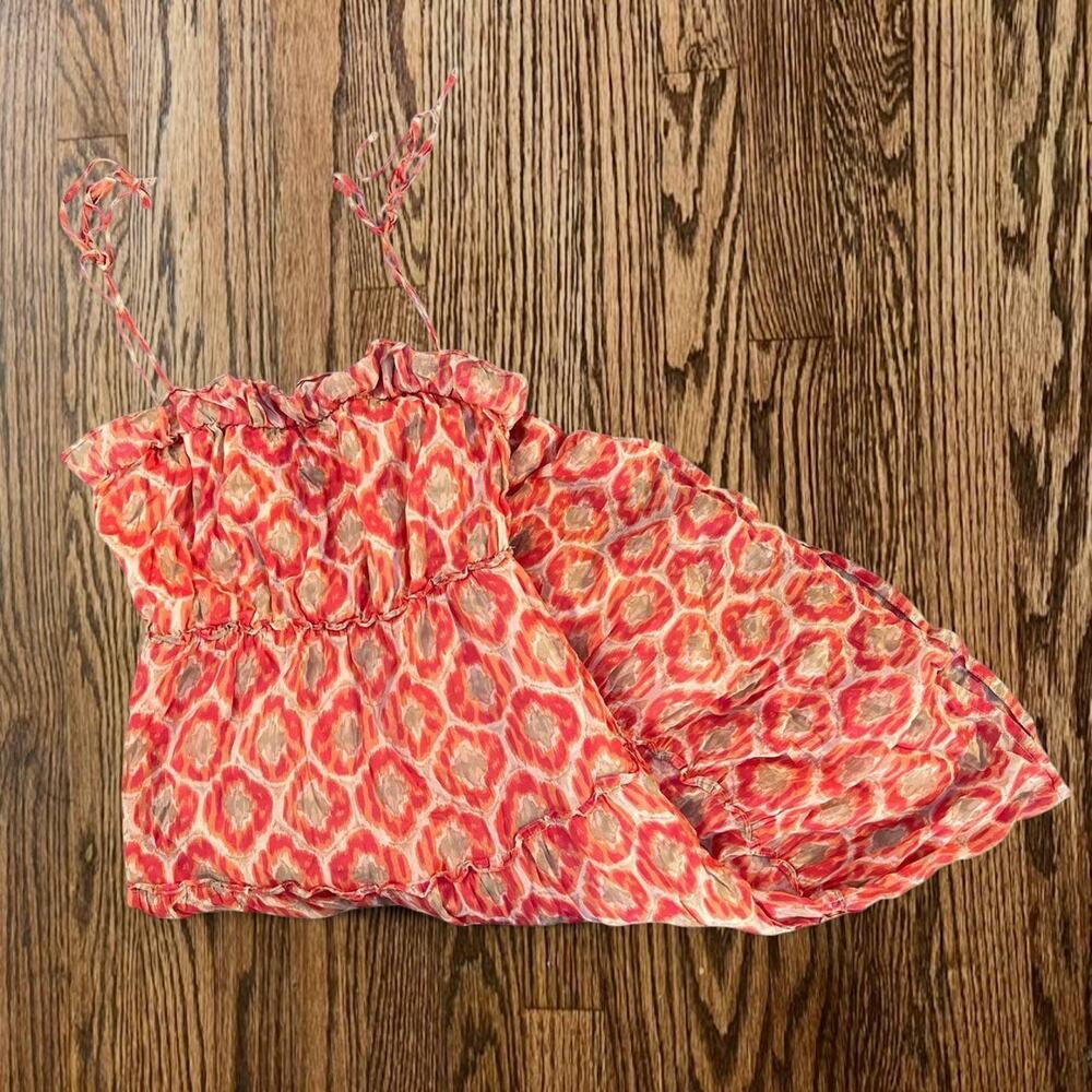 Coral orange sundress old navy